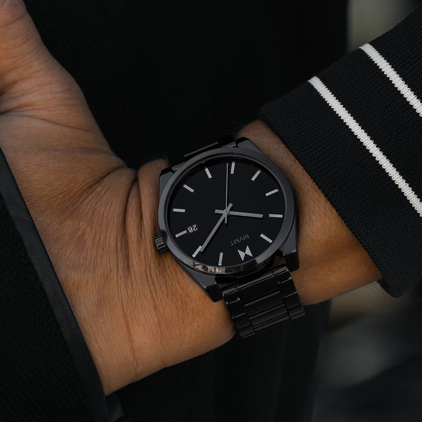 Men's Gloss Black Element Ceramic Watch 28000252-D MVMT