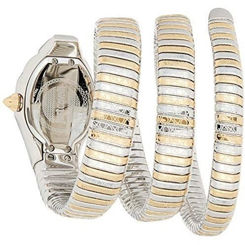 Ladies Glam Snake Two-Tone Silver Dial Watch JC1L112M0045 Just Cavalli