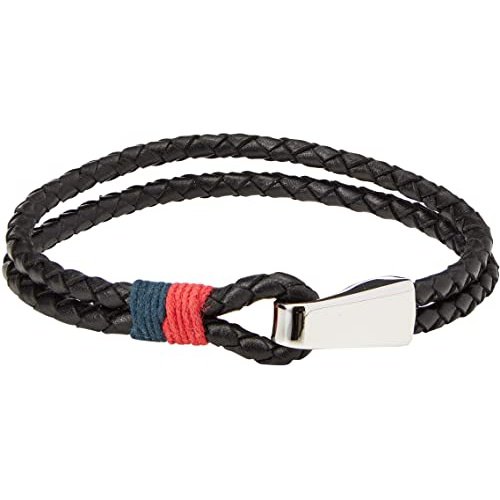 Men's Casual Leather Braided Bracelet 2700670 Tommy Hilfiger Jewelry
