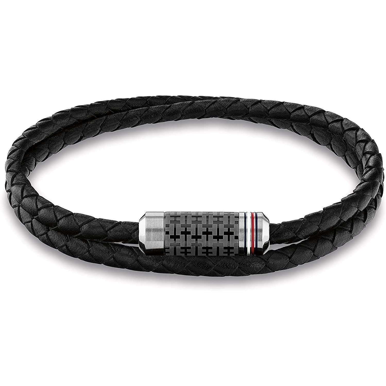 Men's Tube Double Wrap Braided Bracelet 2790327 Tommy Hilfiger Jewelry