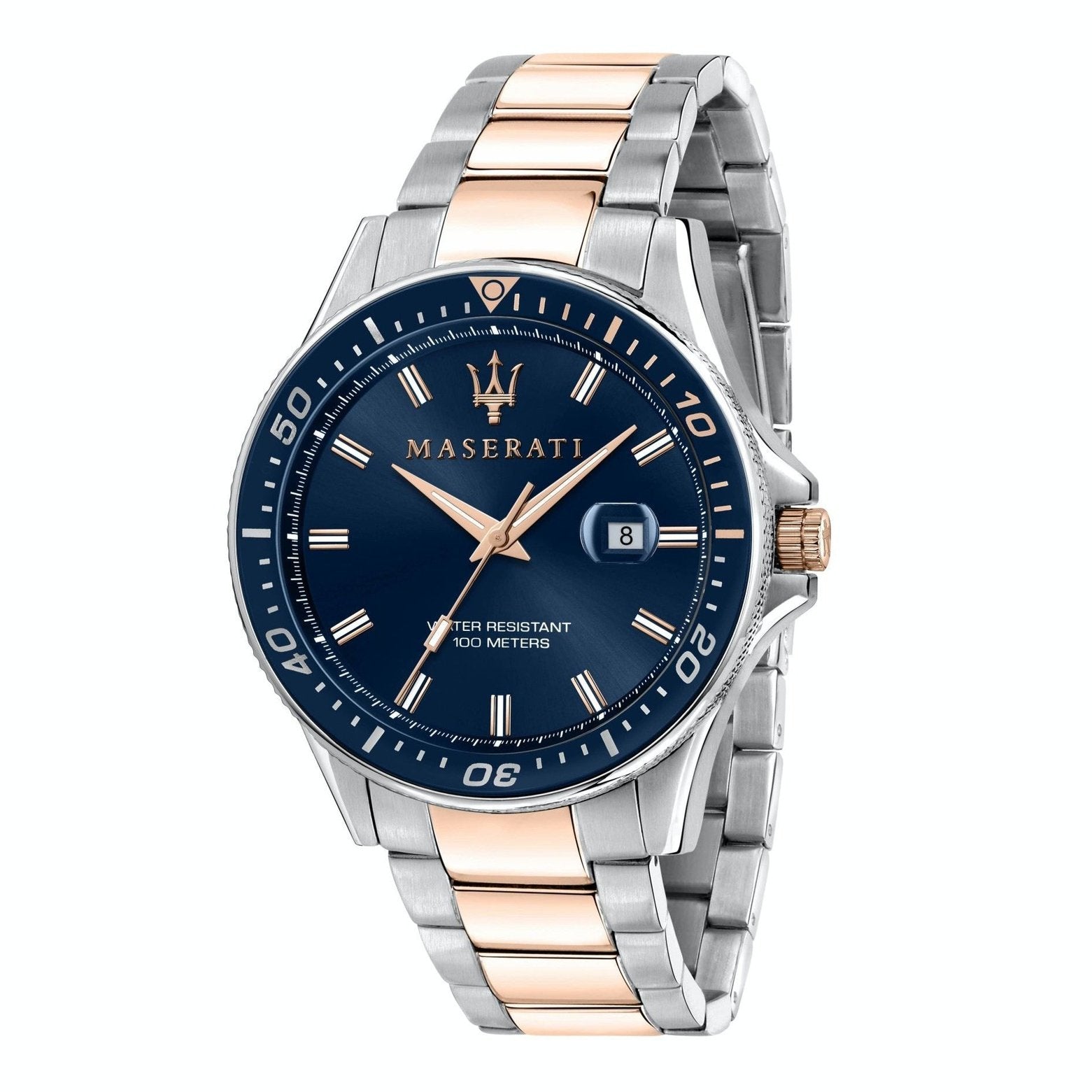 Men's Sfida Two Tone Rose Gold Watch R8853140003 Maserati
