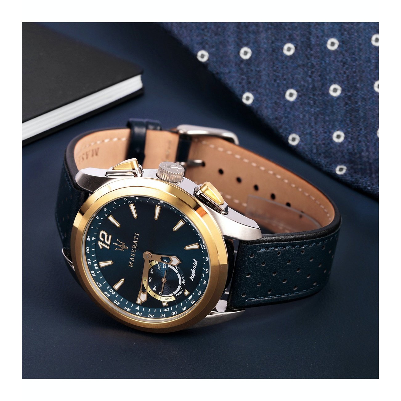 Men's Hybrid Traguardo 3H Blue Watch R8851112002 Maserati