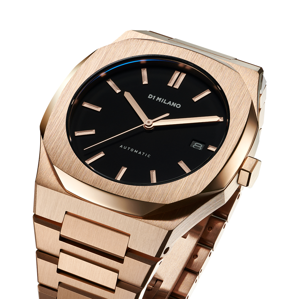 Men's Automatic Bracelet Rose Gold Watch D1-ATBJ03 D1 Milano
