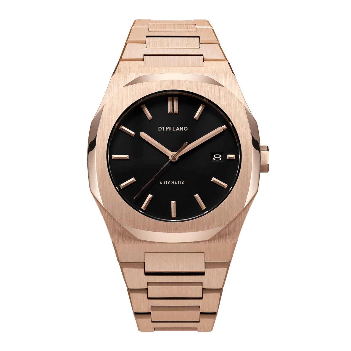 Men's Automatic Bracelet Rose Gold Watch D1-ATBJ03 D1 Milano