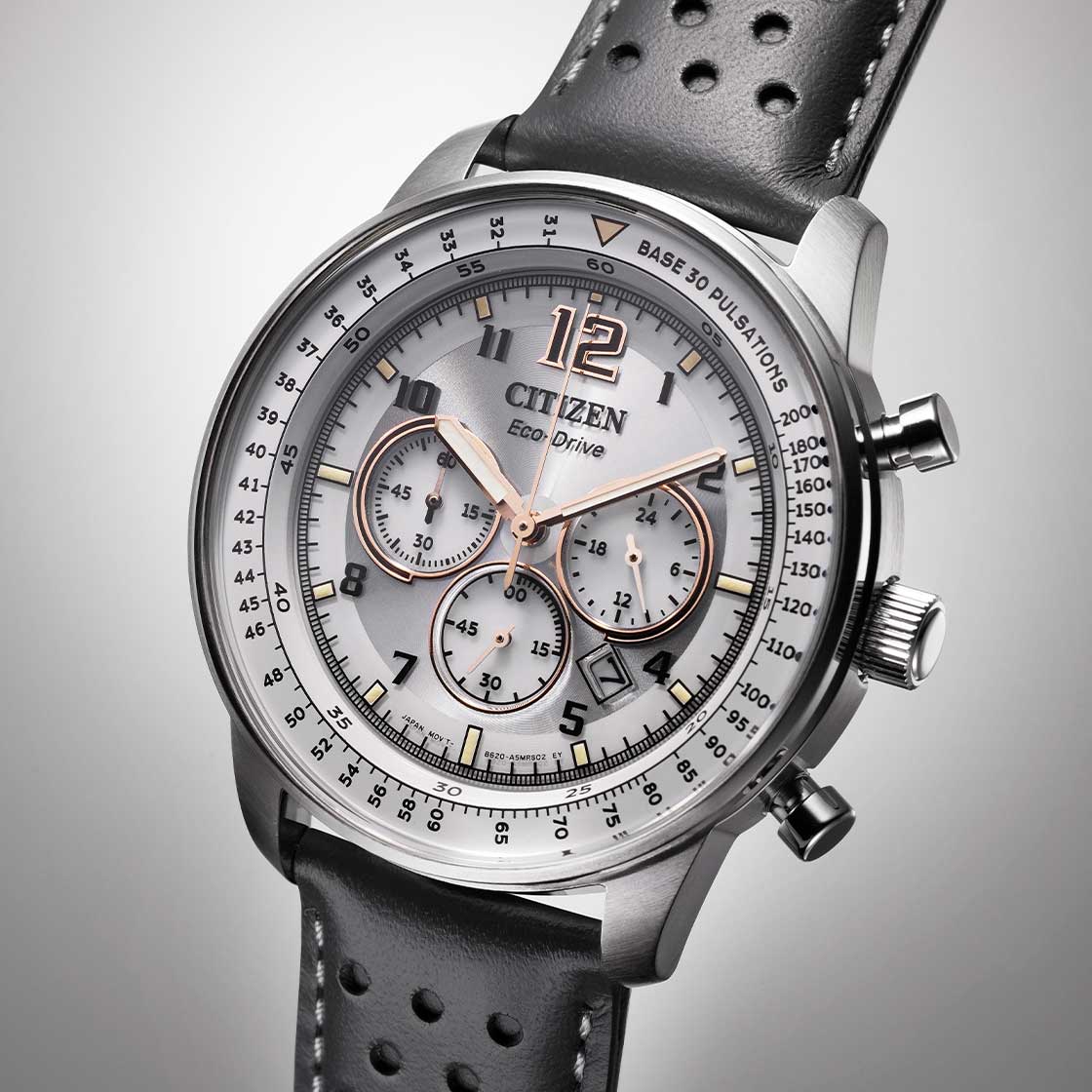 Men's Eco-Drive Chronograph Watch CA4500-24H Citizen