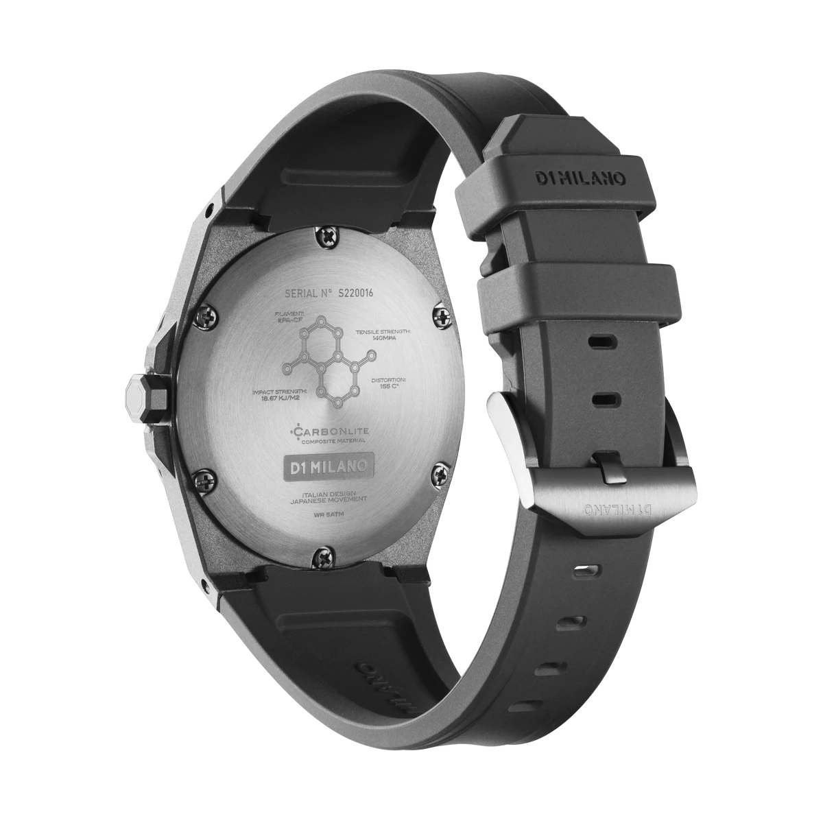Carbon-Lite Watch D1-CLRJ01 D1 Milano