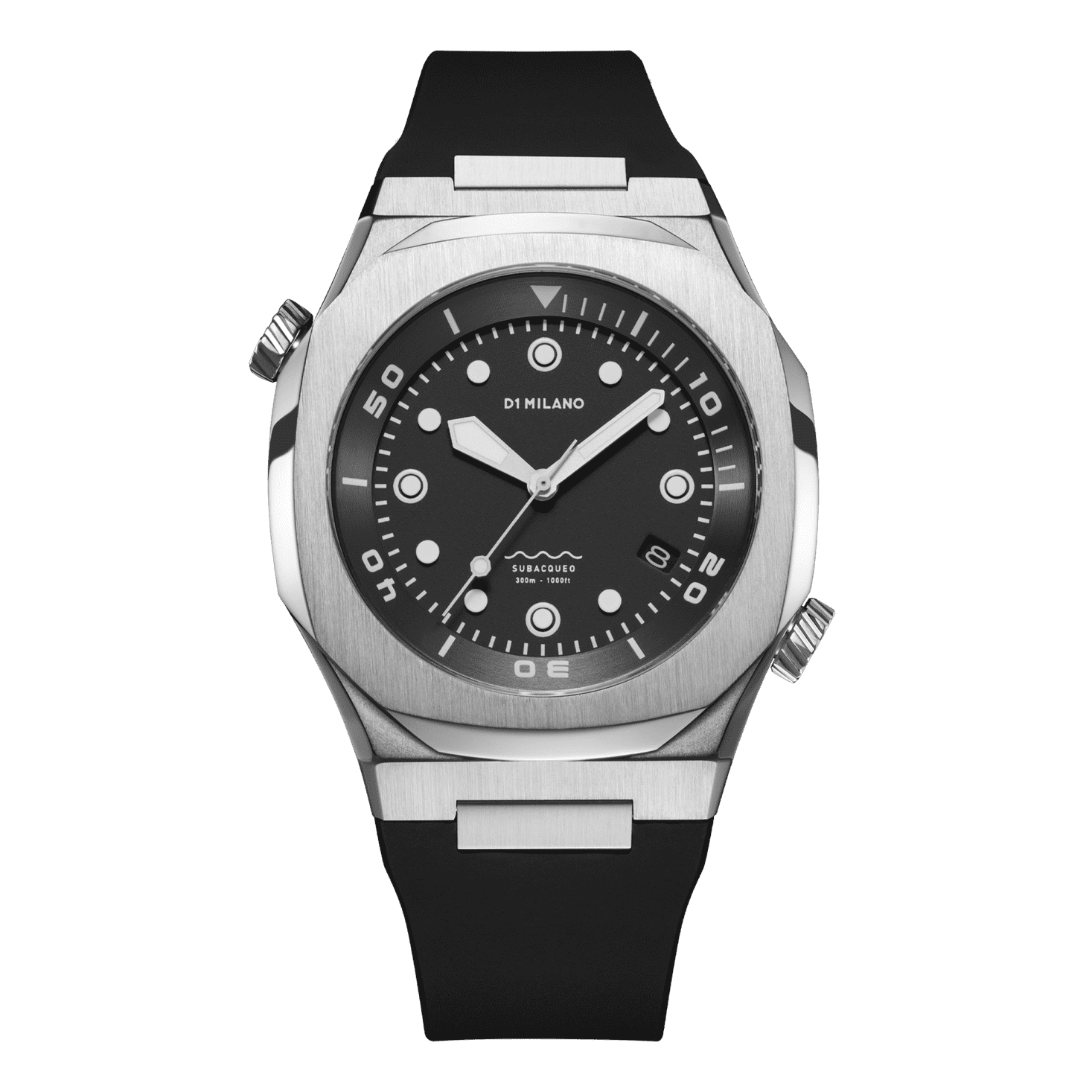 Men's Deep Black Watch D1-DVRJ01 D1 Milano
