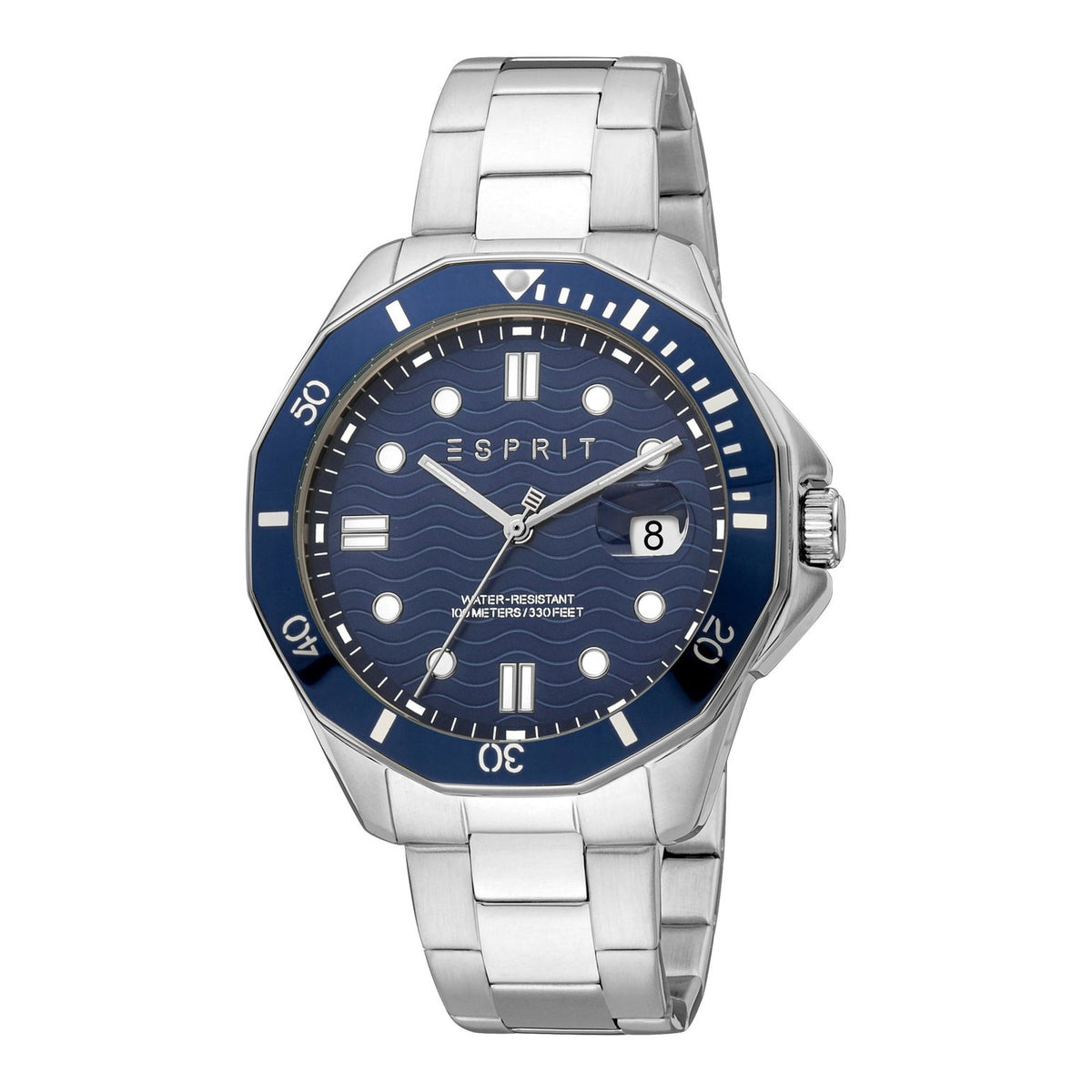 Montre Esprit ES1L352M0095 pour Femme Bleu nocturne en Acier