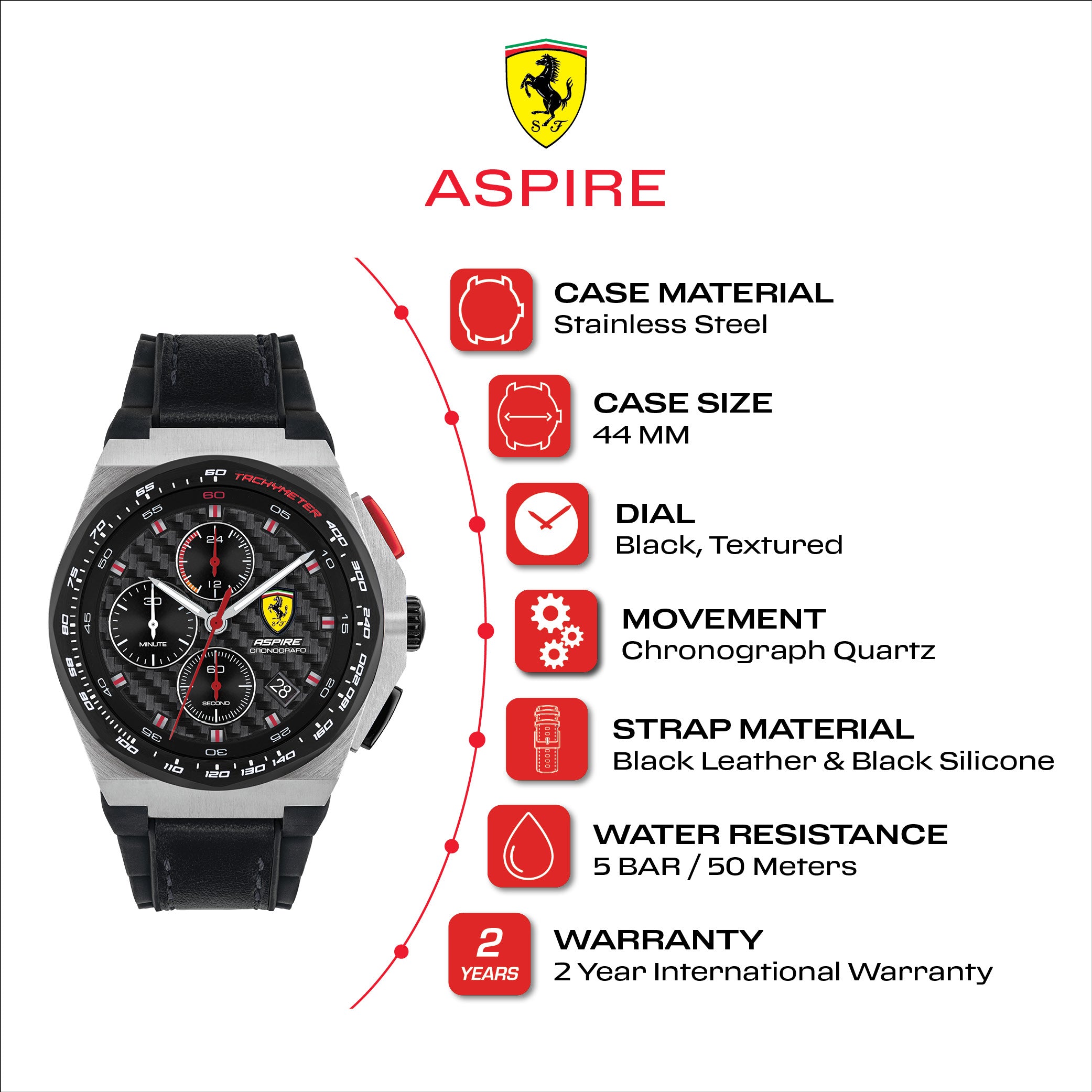 Men's Aspire Watch 0830791 Scuderia Ferrari