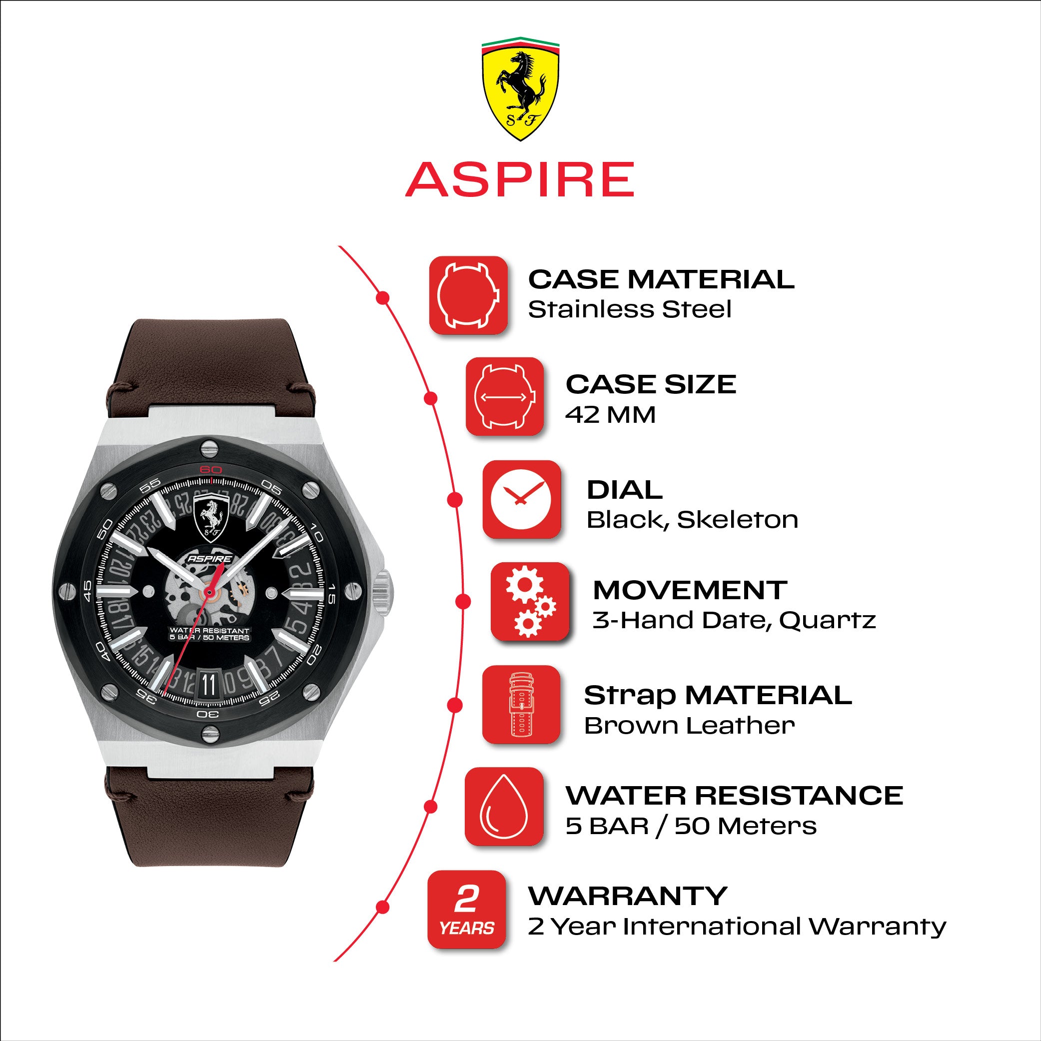 Men's Aspire Watch 830844 Scuderia Ferrari