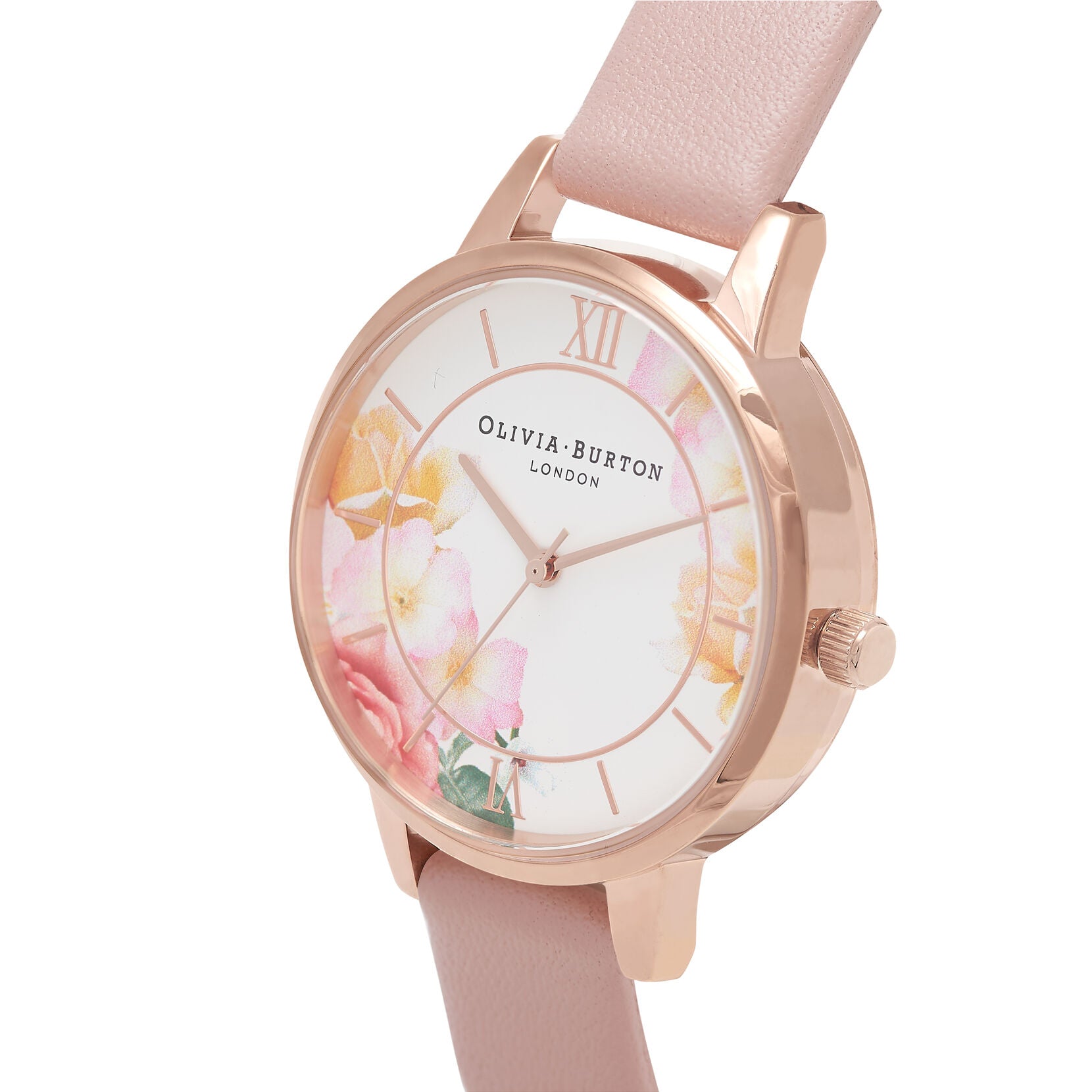 Tea Party Demi Dial Pink & Rose Gold Watch OB16TP03 Olivia Burton