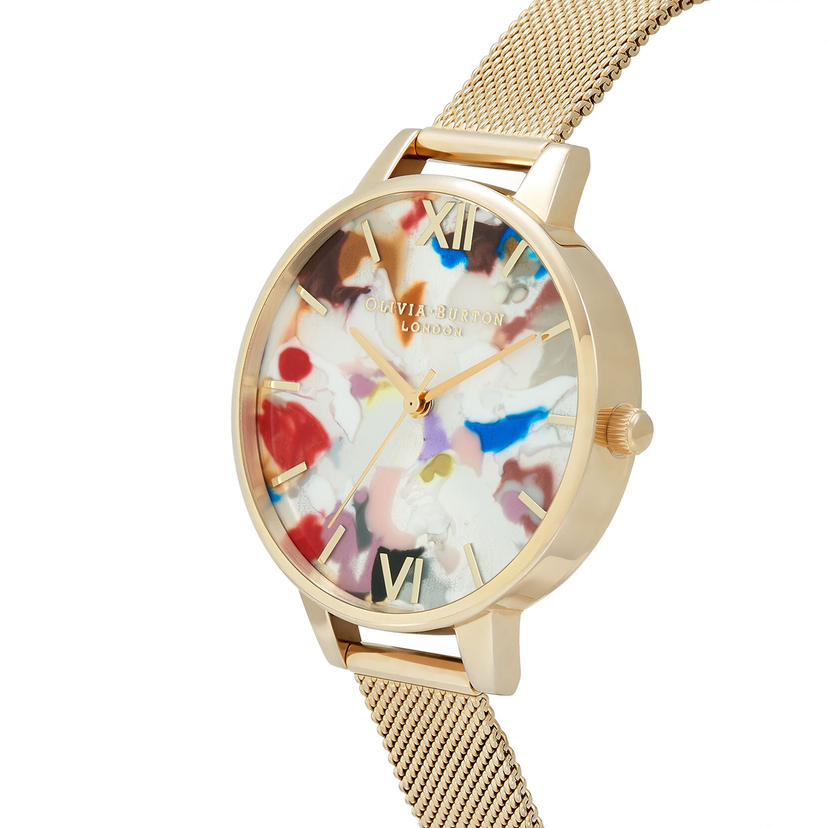 Pop Art 34mm Gold & Purple Eco Vegan Strap Gift Set OBGSET153 Olivia Burton
