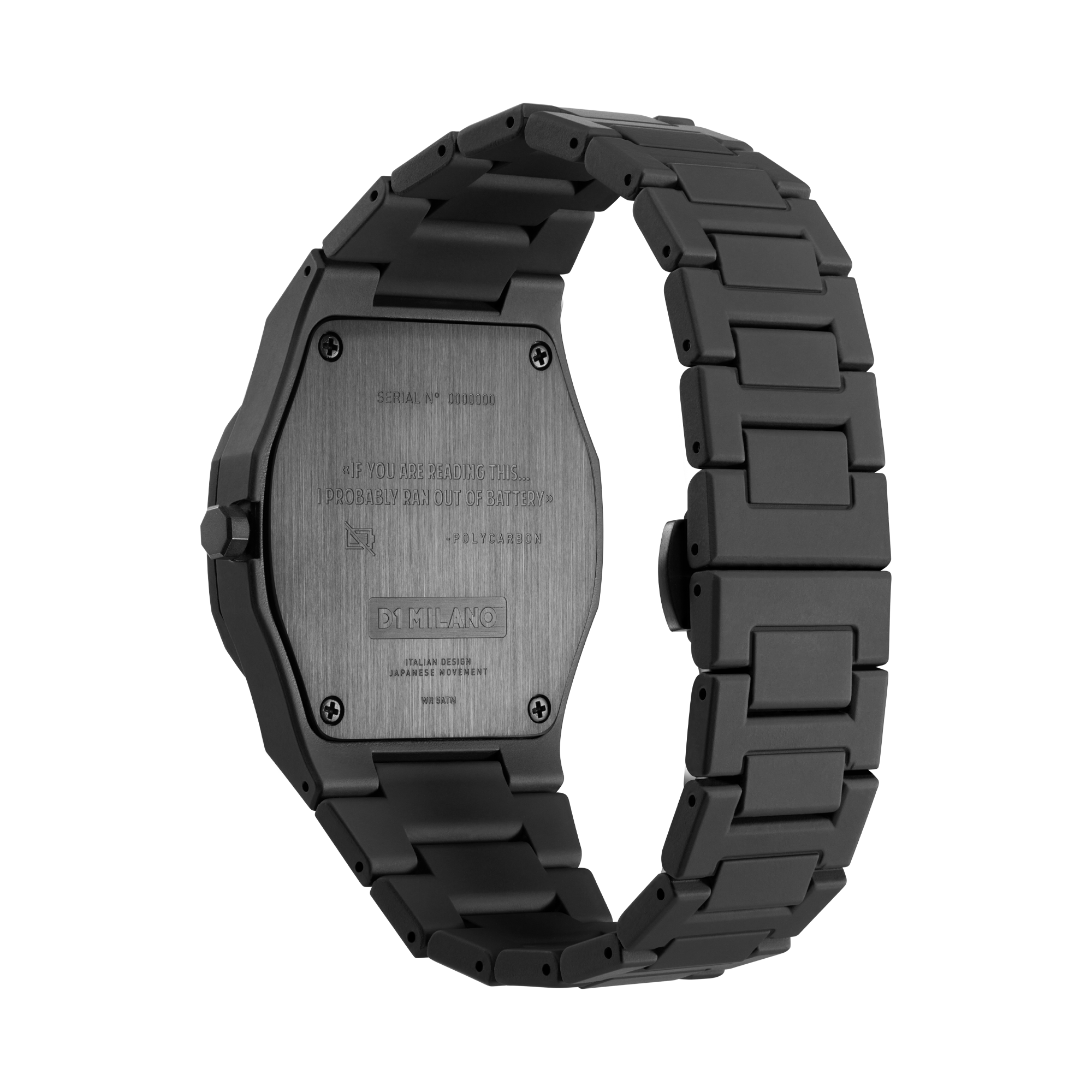 Unisex Poly Fly Poly-Carbon Watch D1-PCBJ26 D1 Milano