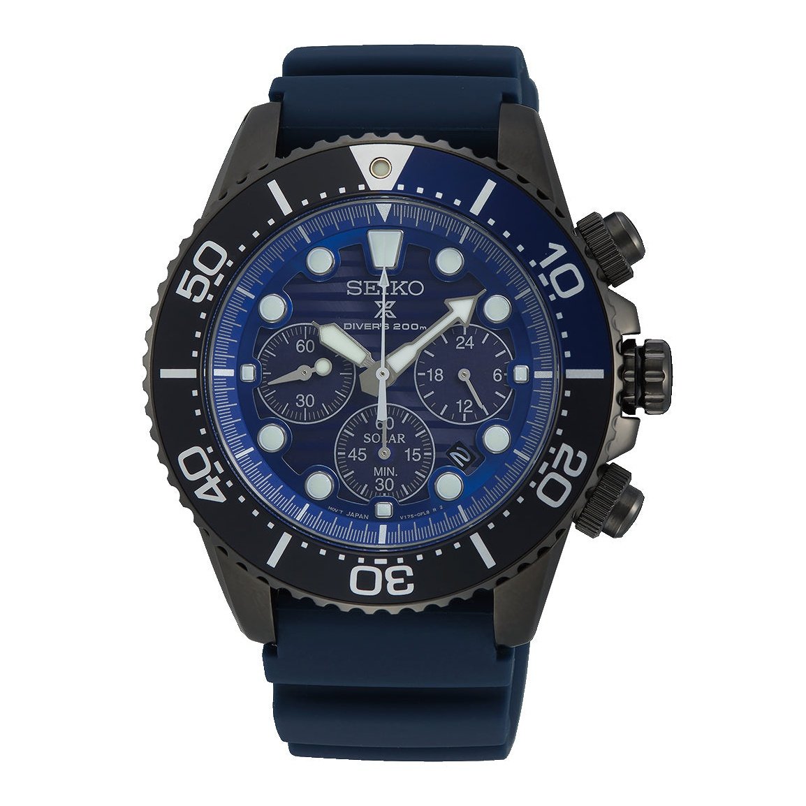 Men's Prospex Ocean Diver's 200m Chronograph Solar Sports Watch SSC701P1 Seiko
