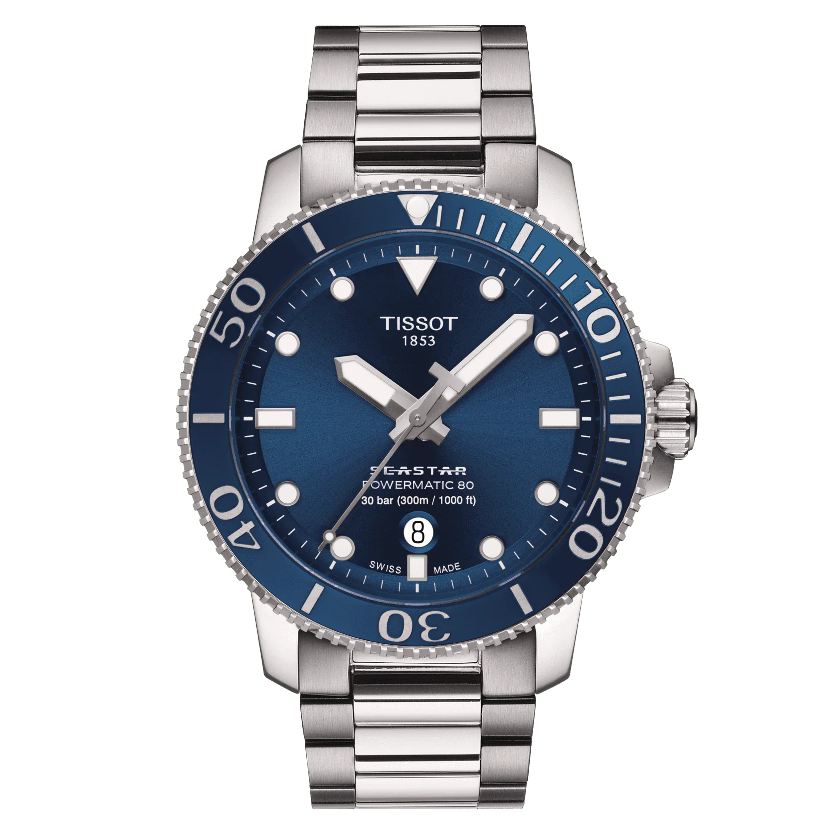 Men's Seastar 1000 Powermatic 80 Watch T1204071104103 Tissot