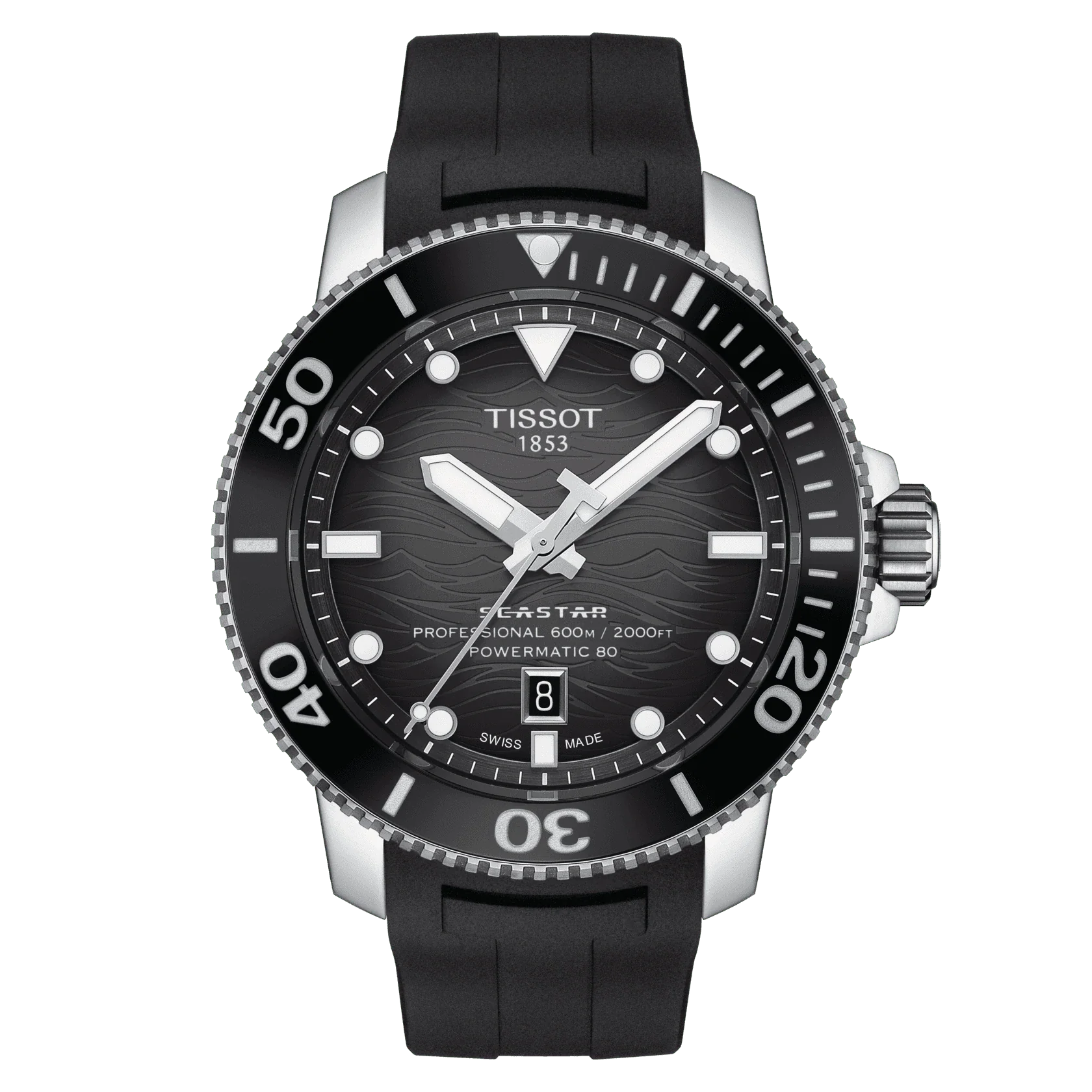 Men's Seastar 2000 Professional Powermatic 80 Watch T1206071744100 Tissot