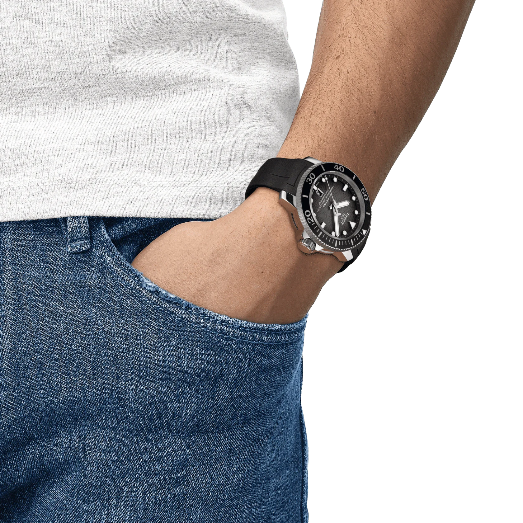 Men's Seastar 2000 Professional Powermatic 80 Watch T1206071744100 Tissot
