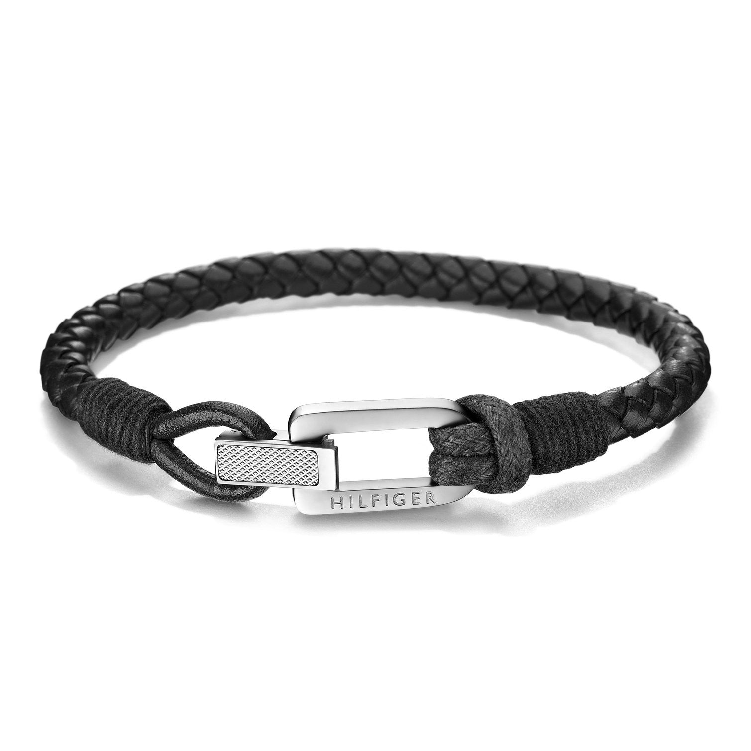 Men's Black Rope Bracelet 2701012 Tommy Hilfiger Jewelry