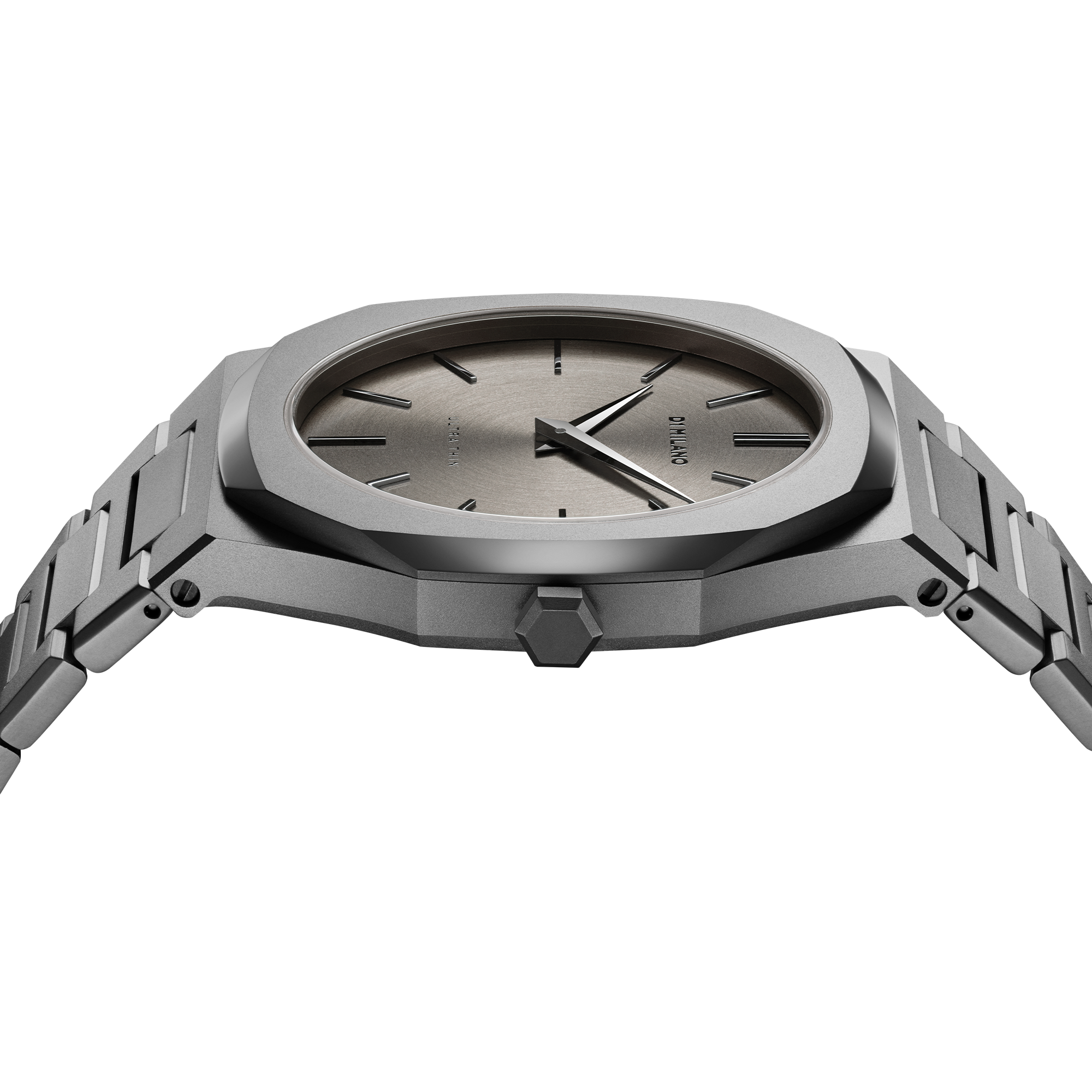 Unisex Antracite Ultra Thin Bracelet 40 mm Watch D1-UTBJ22 D1 Milano