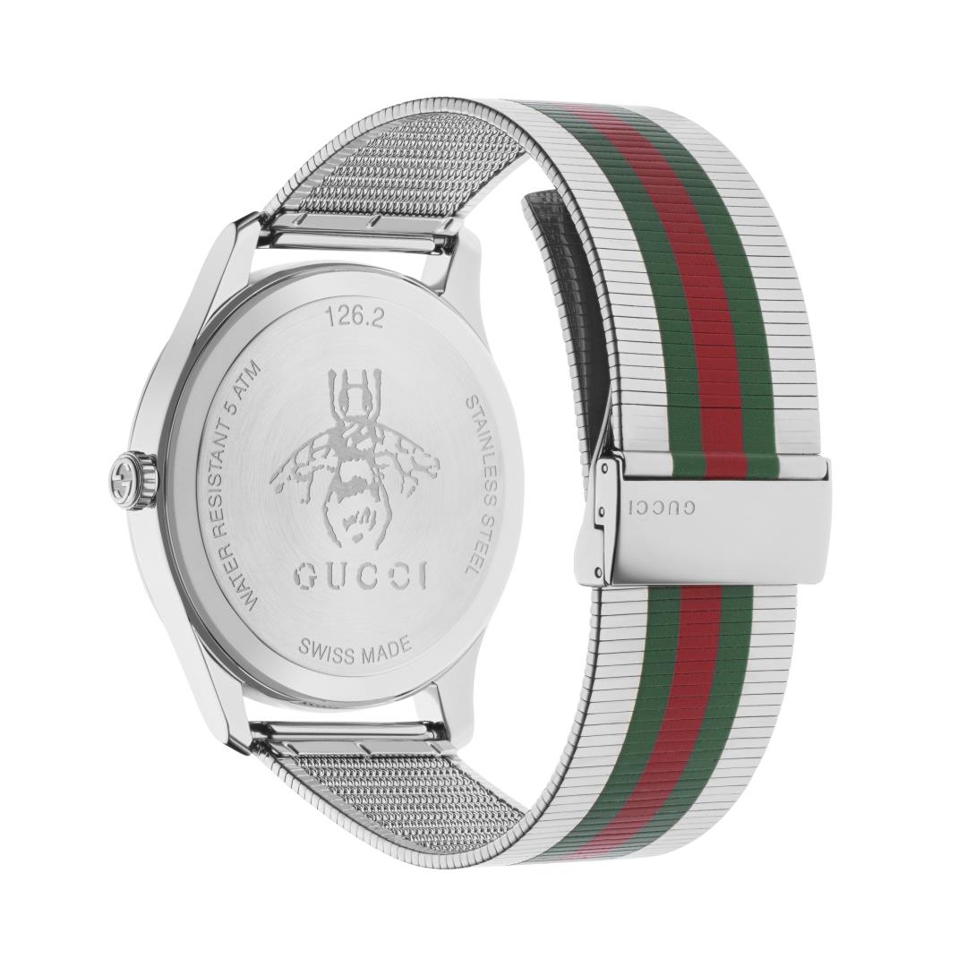 Men's G-Timeless Striped Watch YA126284 Gucci