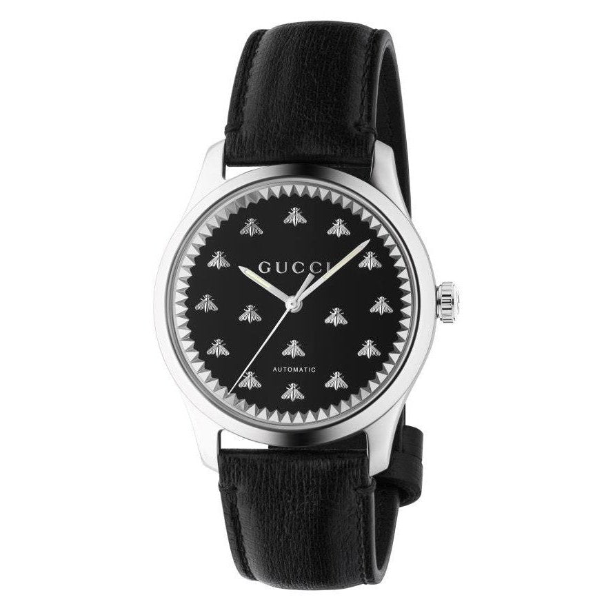 Men's G-Timeless Signature Bee Automatic Watch YA126286 Gucci