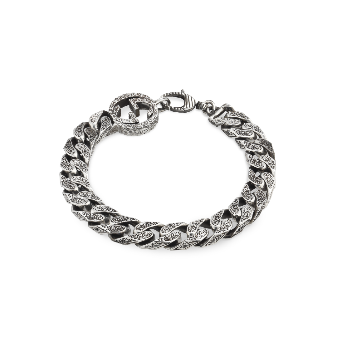 Silver Interlocking G Bracelet YBA454285001 Gucci Jewelry