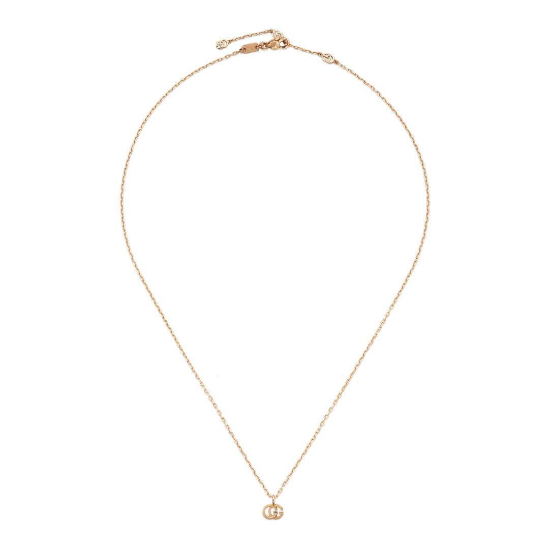 Necklace With Gg Running Pendant In 18Kt Pink Gold YBB687118001 Gucci Jewelry