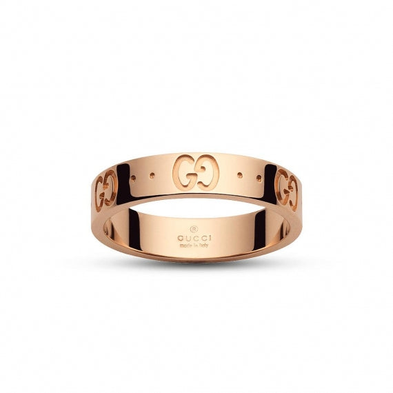 Gucci Icon Rose Gold Ring YBC152045001 Gucci Jewelry