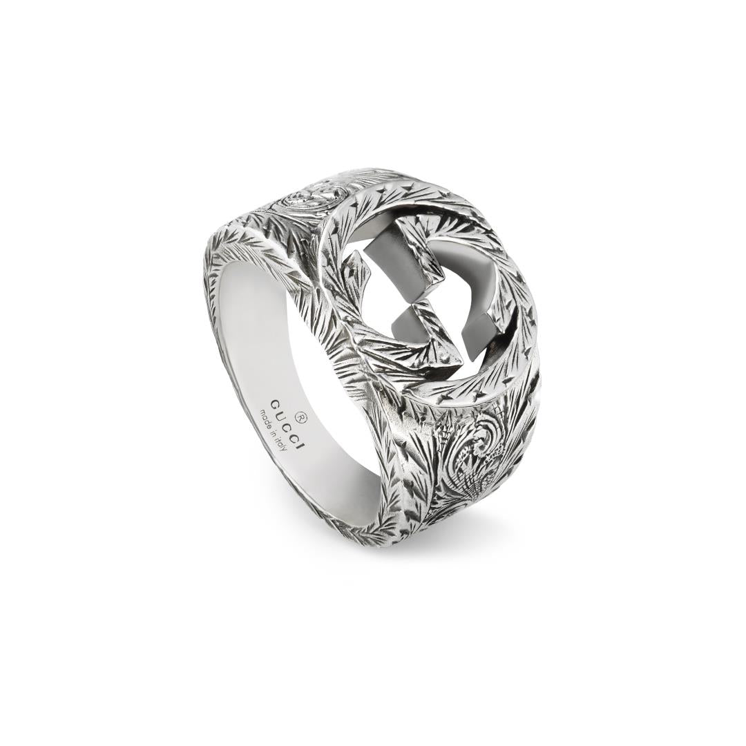 Interlocked G Ring YBC455302001 Gucci Jewelry