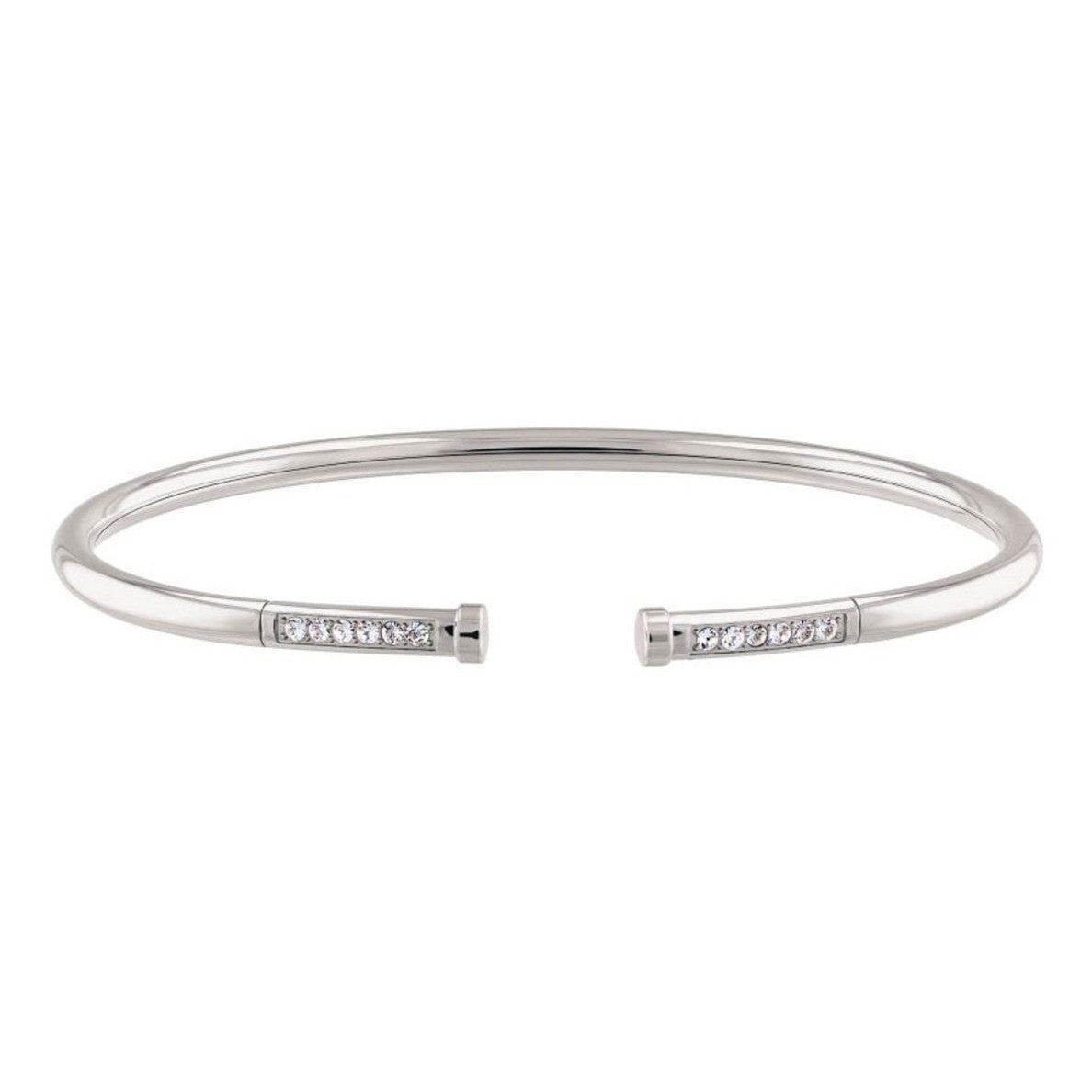 Ladies Plain Silver Bangle Bracelet 2780250 Tommy Hilfiger Jewelry