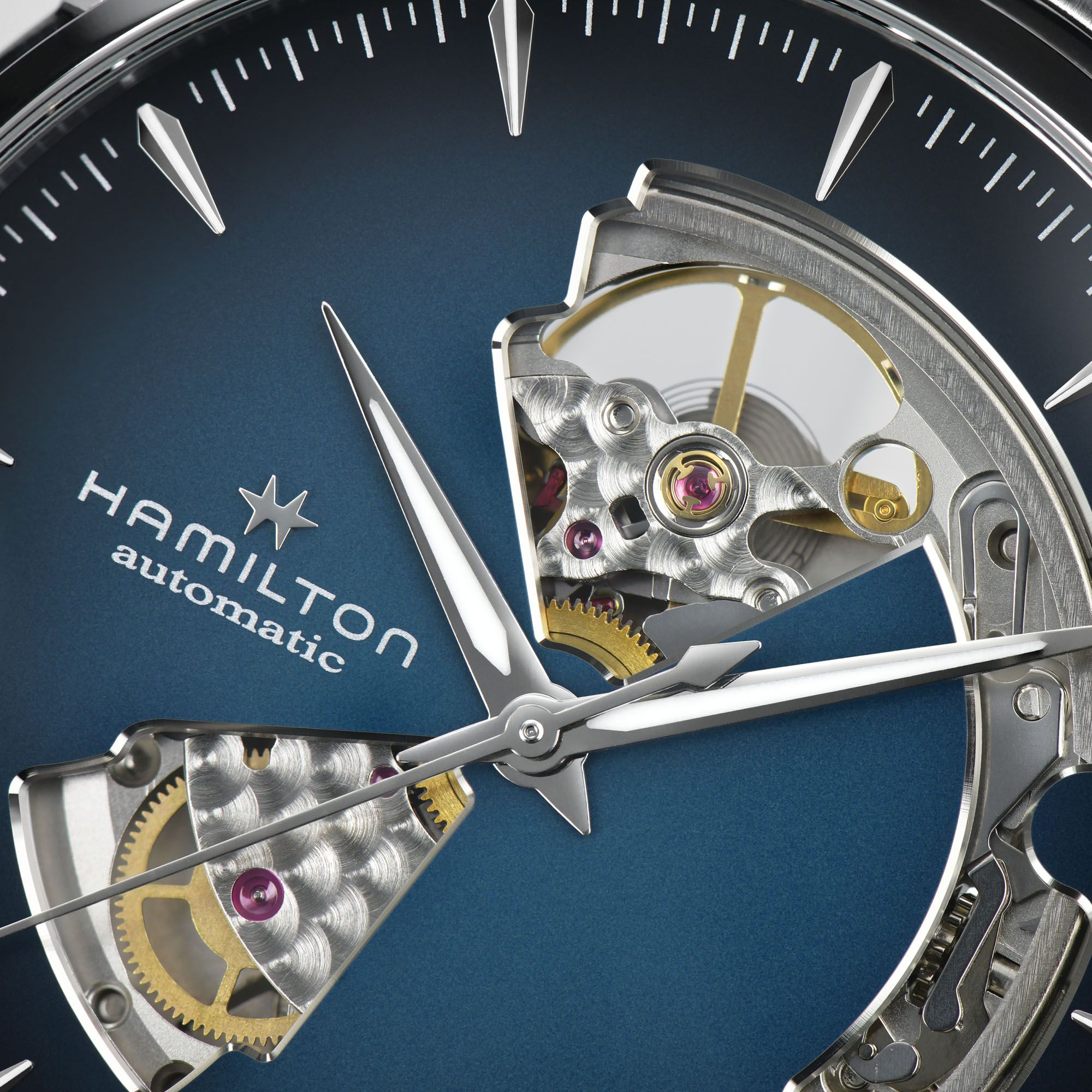 Men's Jazzmaster Open Heart Automatic Watch H32675140 Hamilton