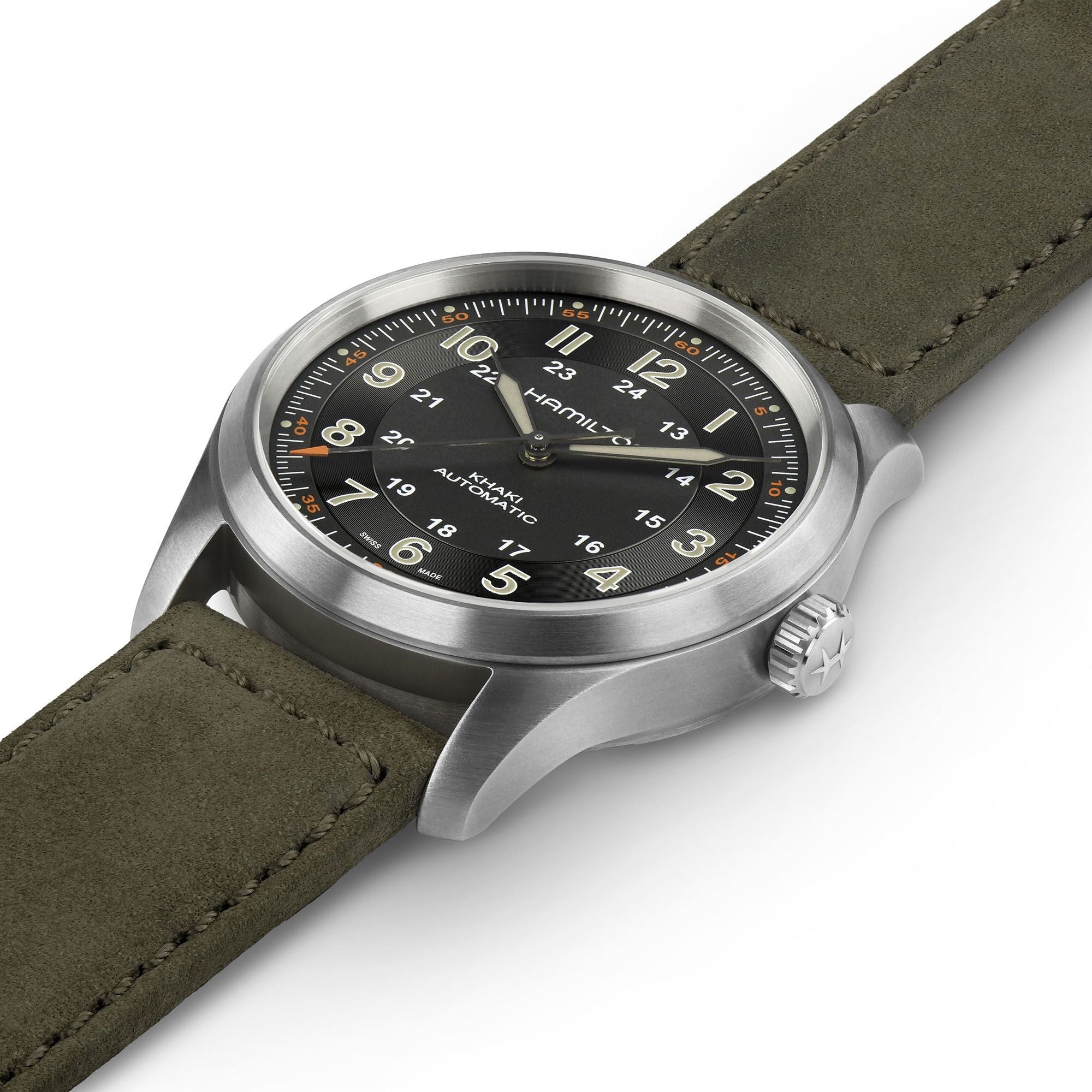 Khaki Field Titanium Auto Watch 38mm H70205830 Hamilton