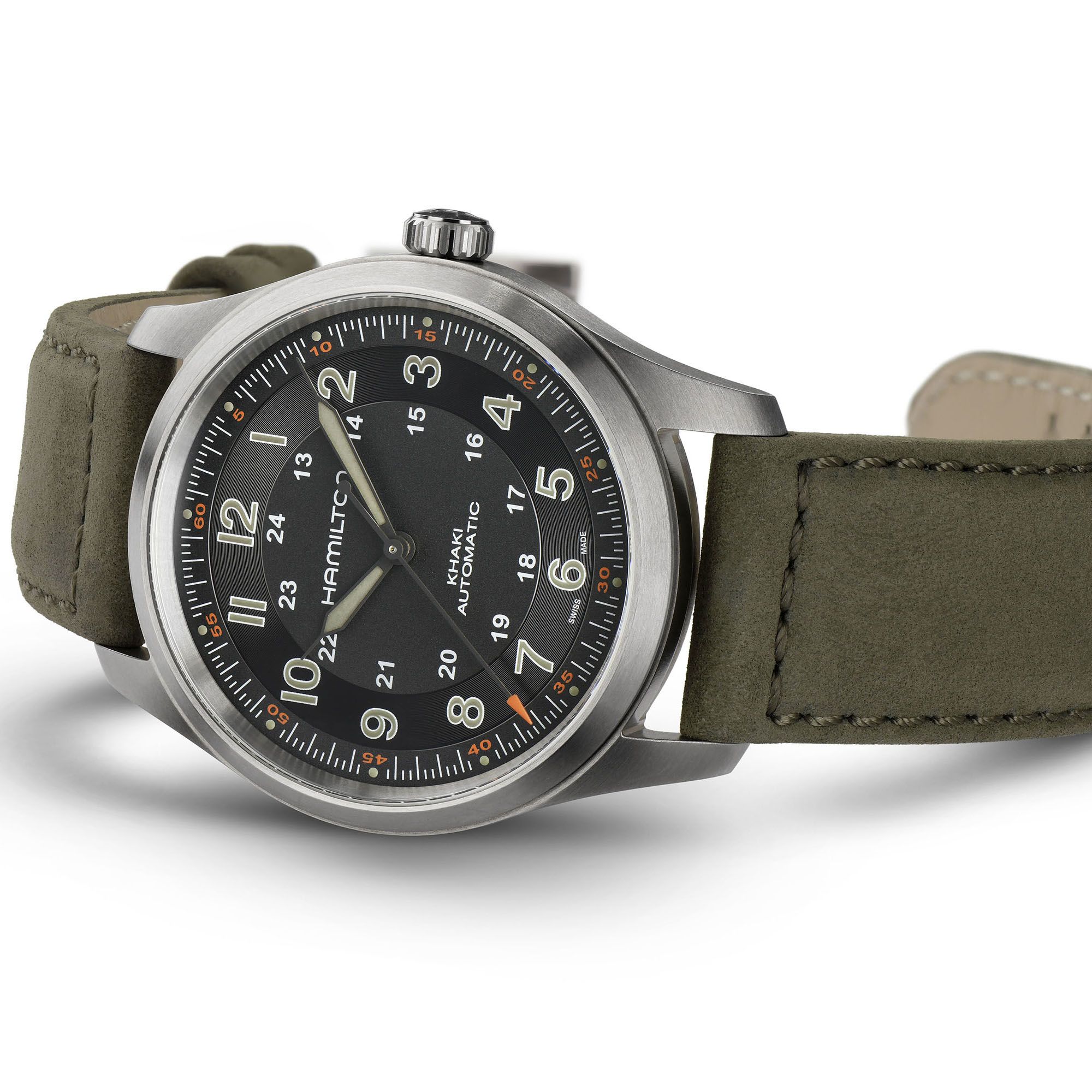Khaki Field Titanium Auto Watch 38mm H70205830 Hamilton