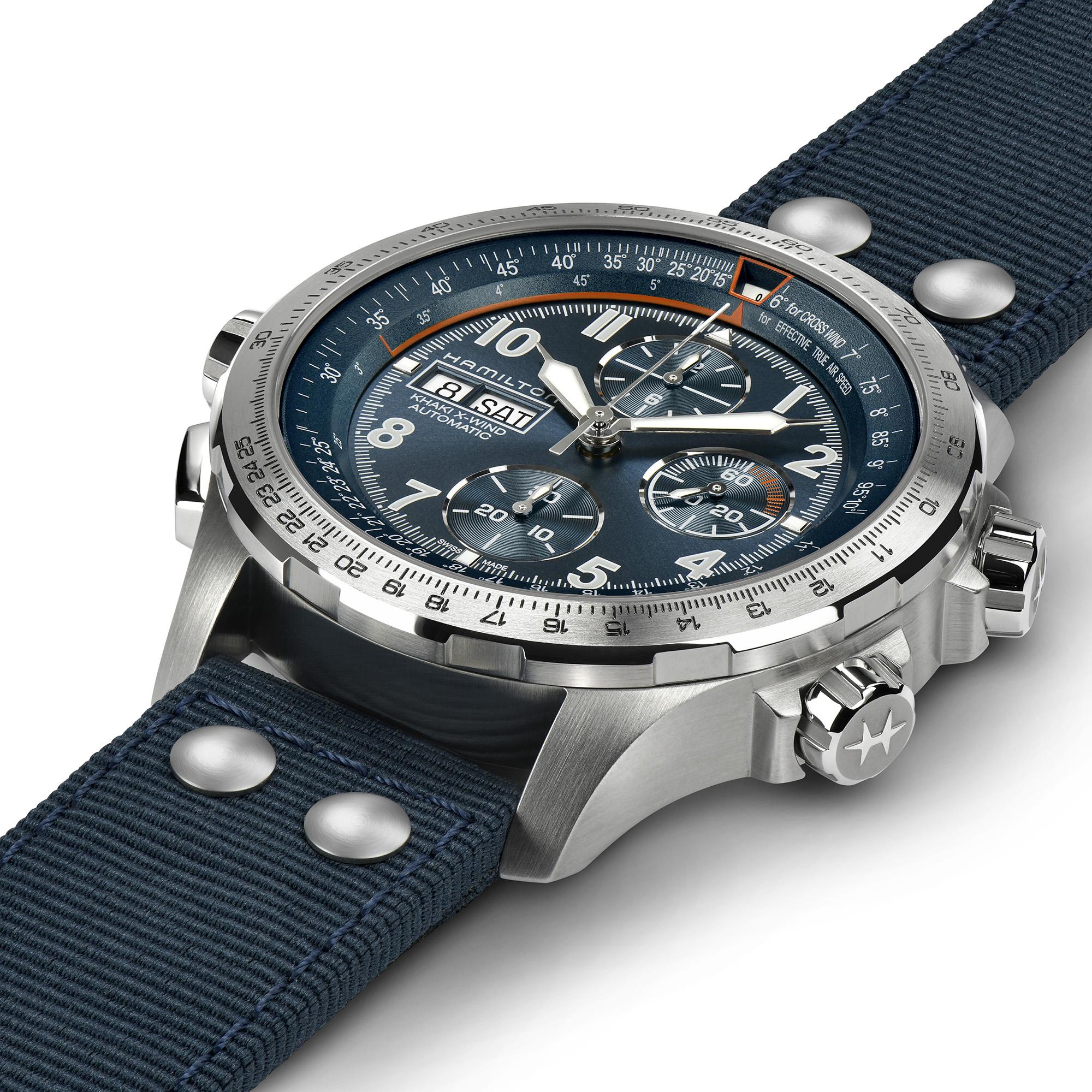Men's Khaki Aviation X-Wind Auto Chrono Watch H77906940 Hamilton