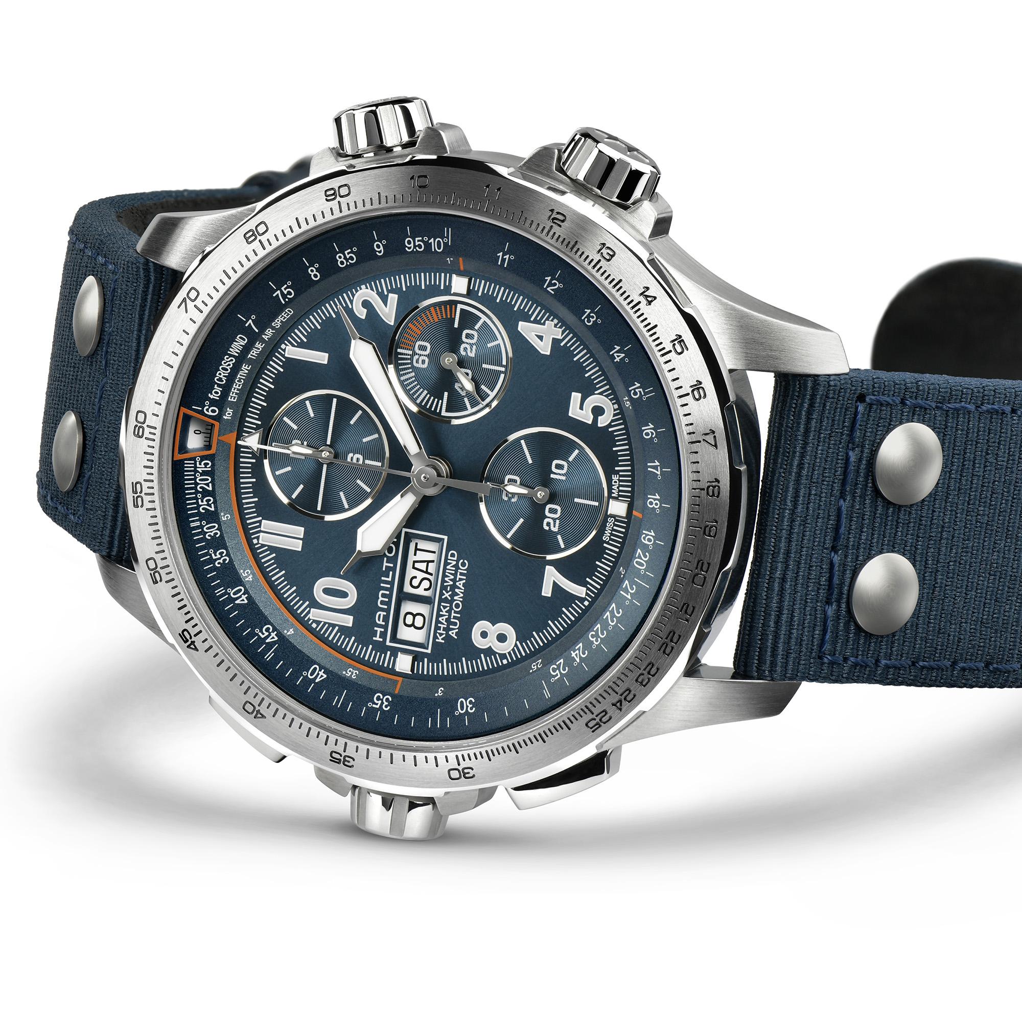 Men's Khaki Aviation X-Wind Auto Chrono Watch H77906940 Hamilton