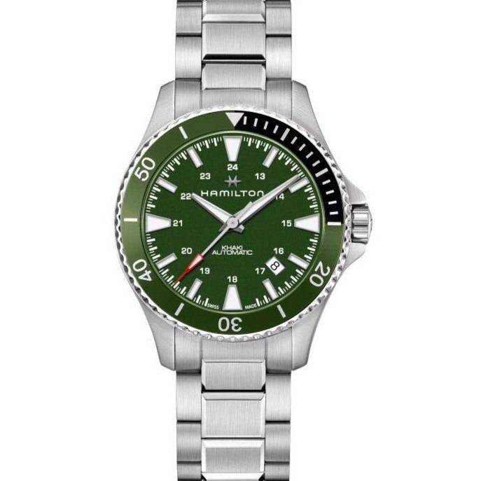 Khaki Navy Scuba Auto Hamilton