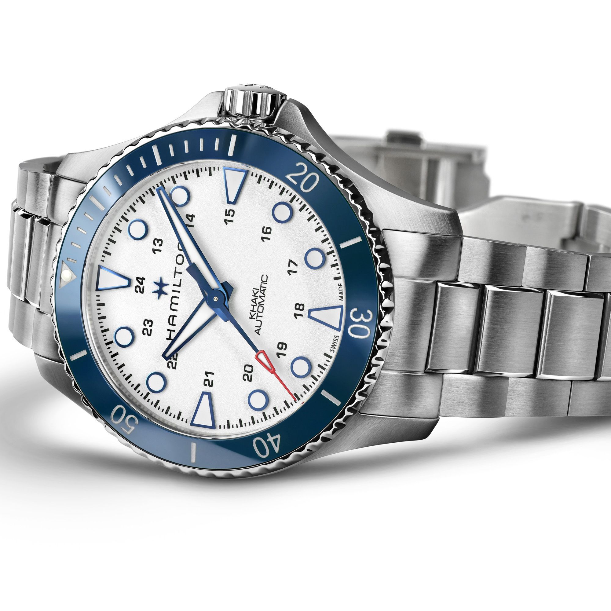 Khaki Navy Scuba Auto Hamilton