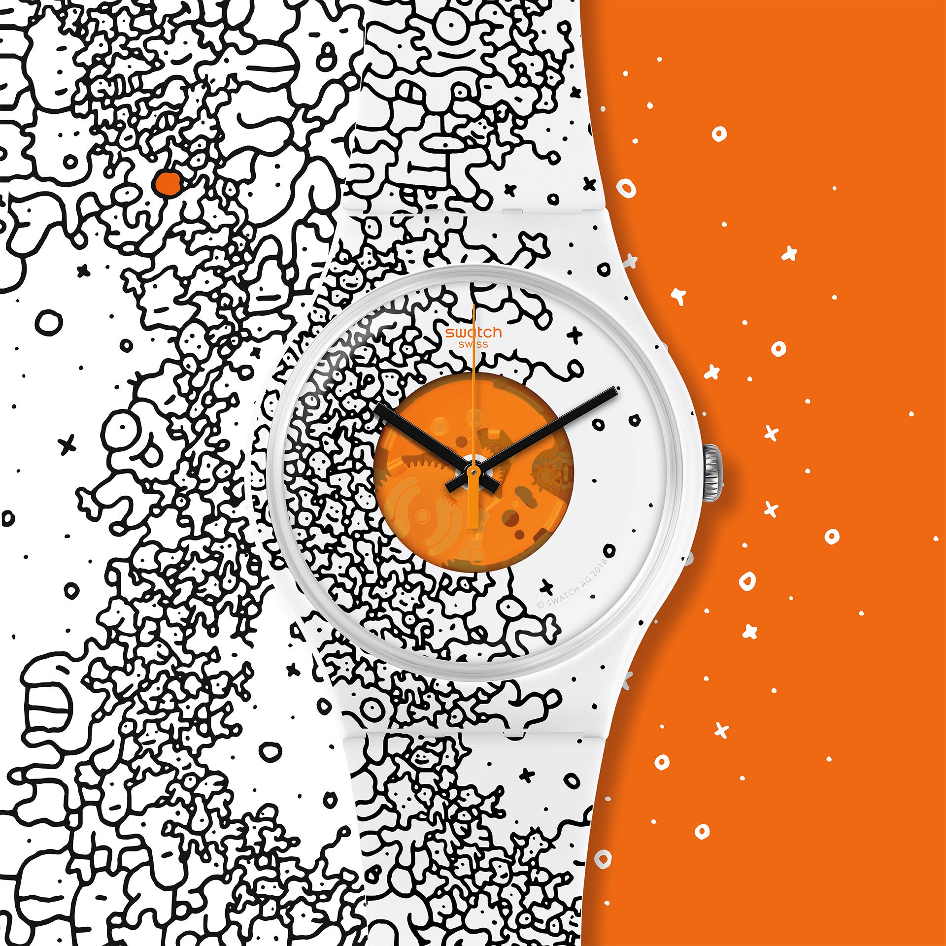 Orange discount pusher swatch