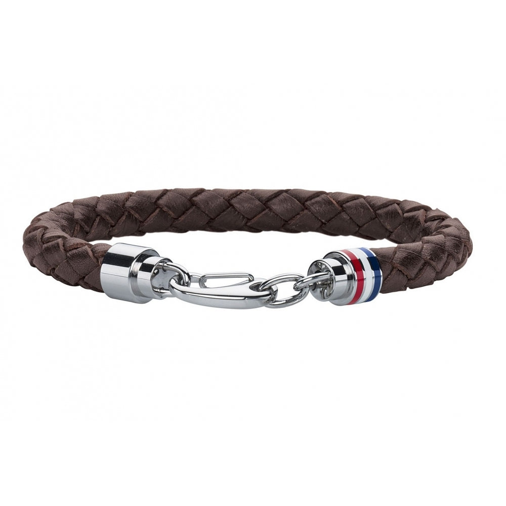 Men's Braided Leather Bracelet 2700530 Tommy Hilfiger Jewelry