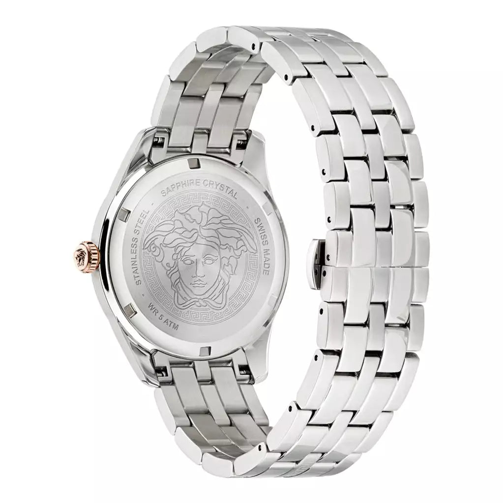 Versace stainless steel sapphire sales crystal watch